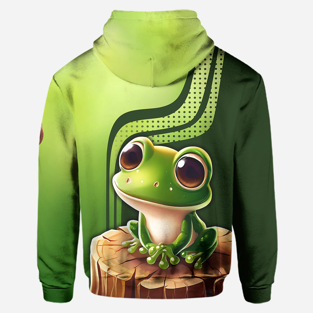 Ich liebe Frösche – Personalisierter Frosch-Hoodie und Leggings