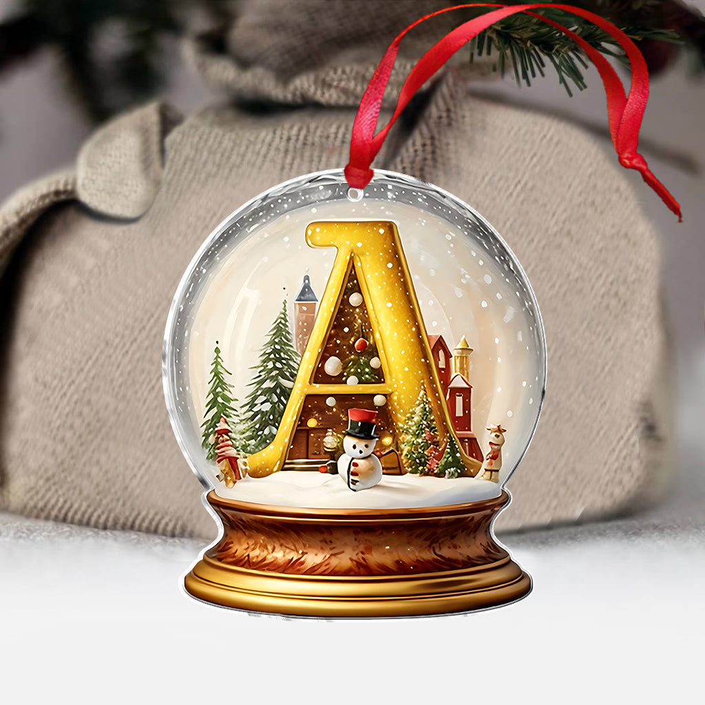 Schneekugel-Alphabet für die Familie – Personalisierter Familienschmuck