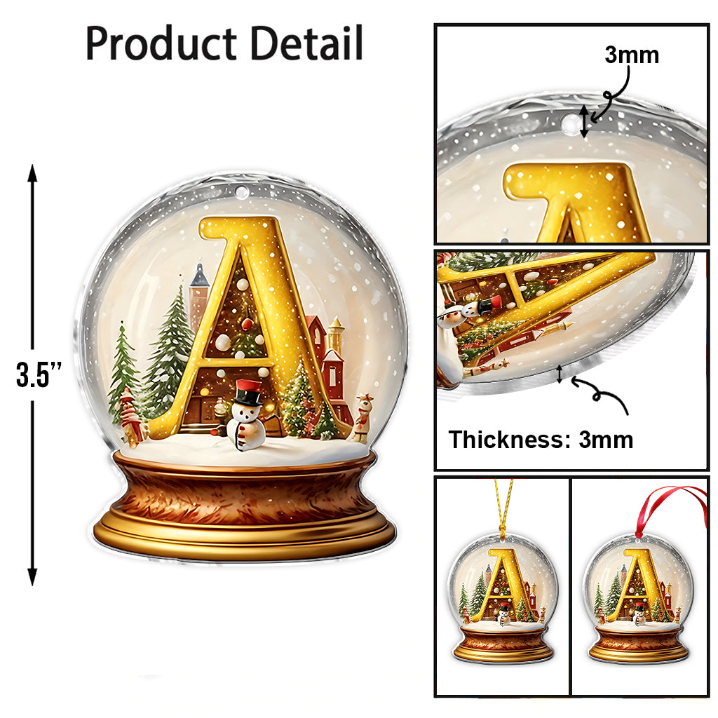 Schneekugel-Alphabet für die Familie – Personalisierter Familienschmuck