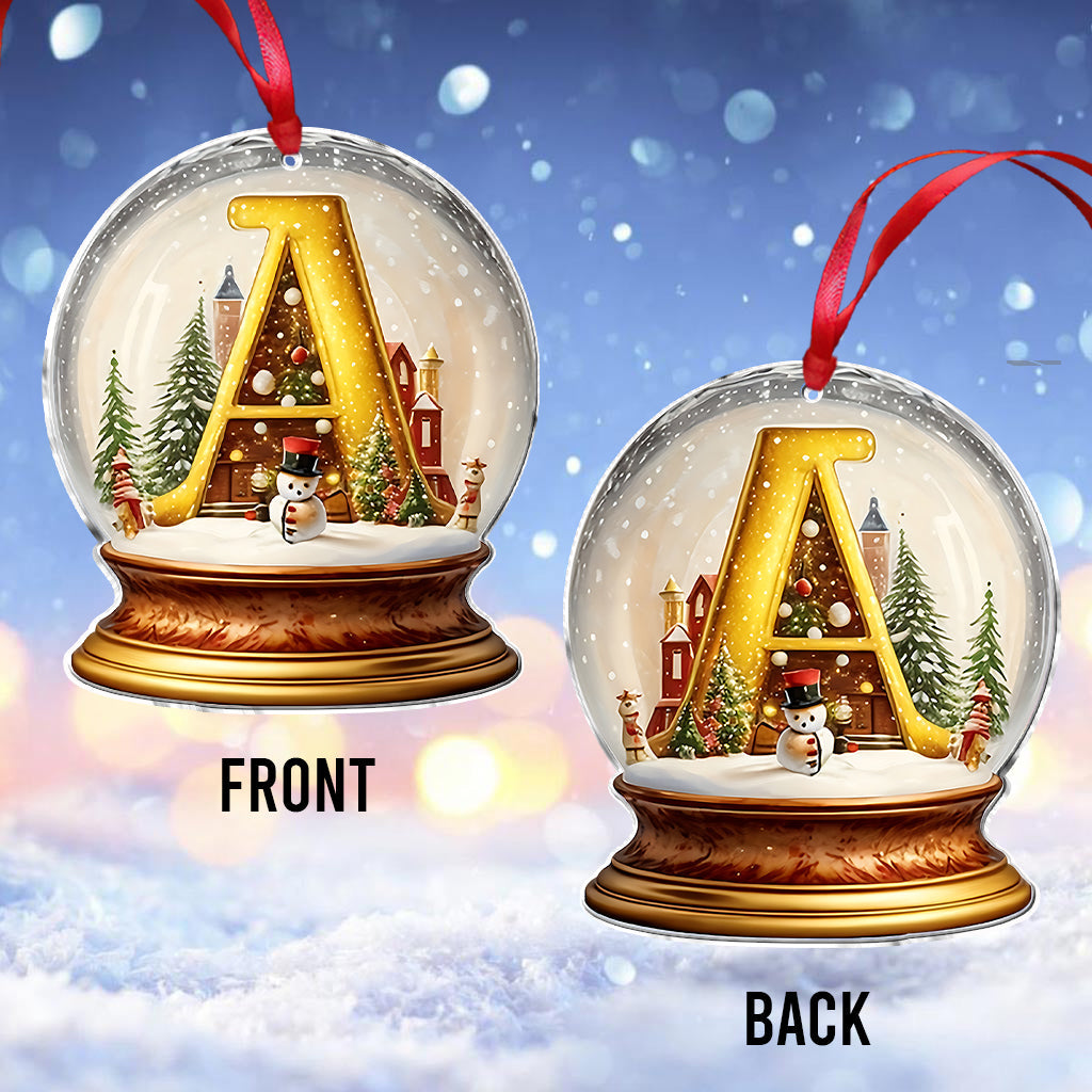 Schneekugel-Alphabet für die Familie – Personalisierter Familienschmuck