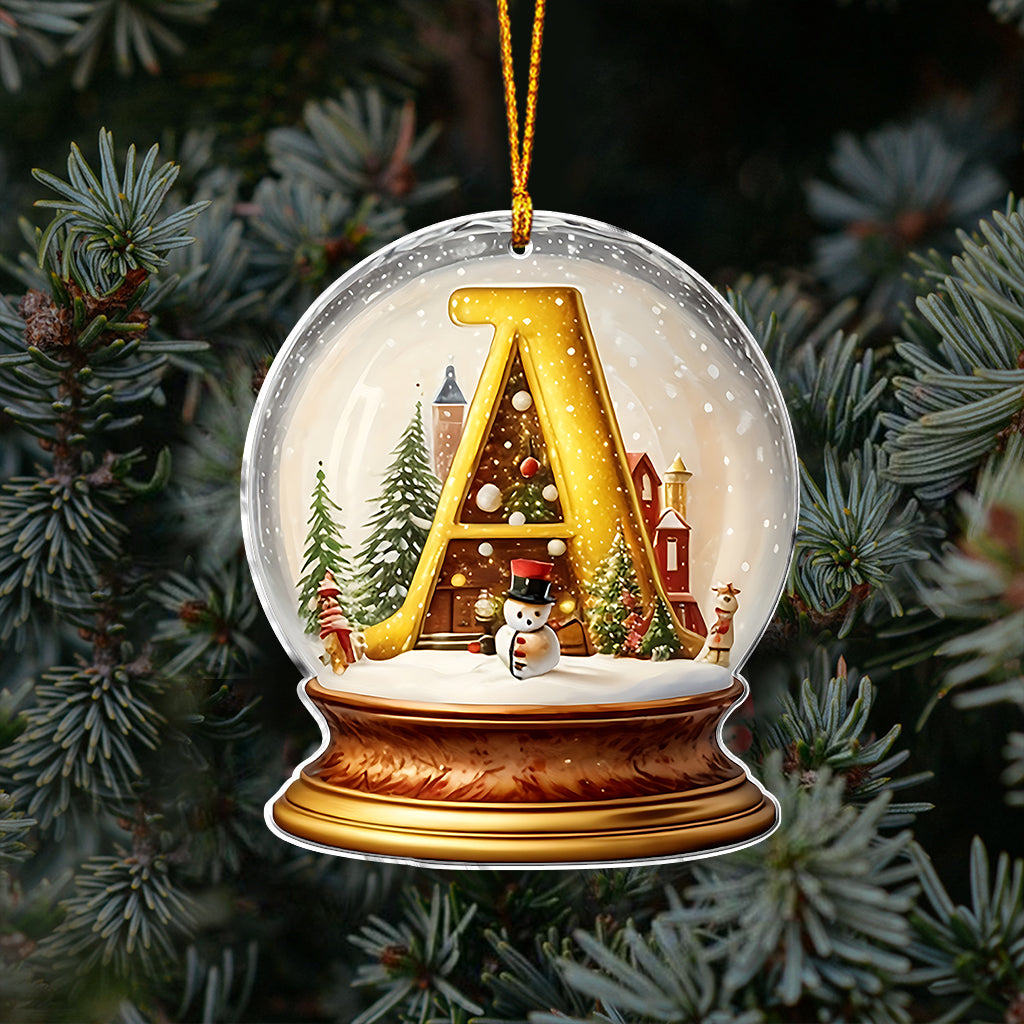 Schneekugel-Alphabet für die Familie – Personalisierter Familienschmuck