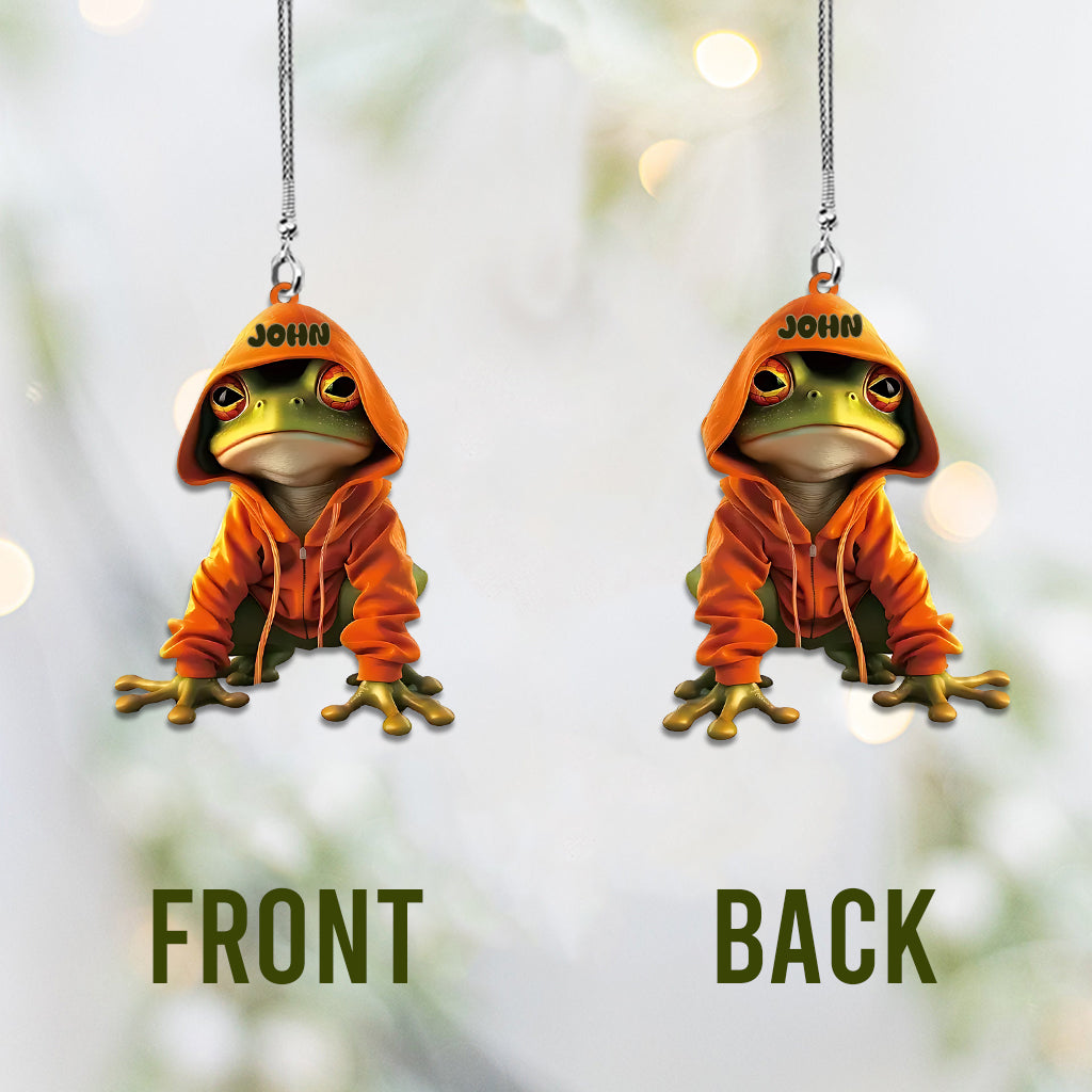 Ich liebe Frösche – Personalisierter Frosch-Autoanhänger