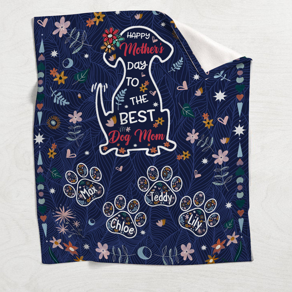 Alles Gute zum Muttertag an die beste Hundemama – personalisierte Hundedecke