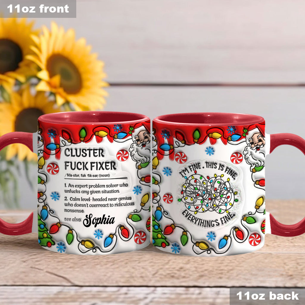 Cluster – Personalisierte Tasse mit Kollege-Akzent