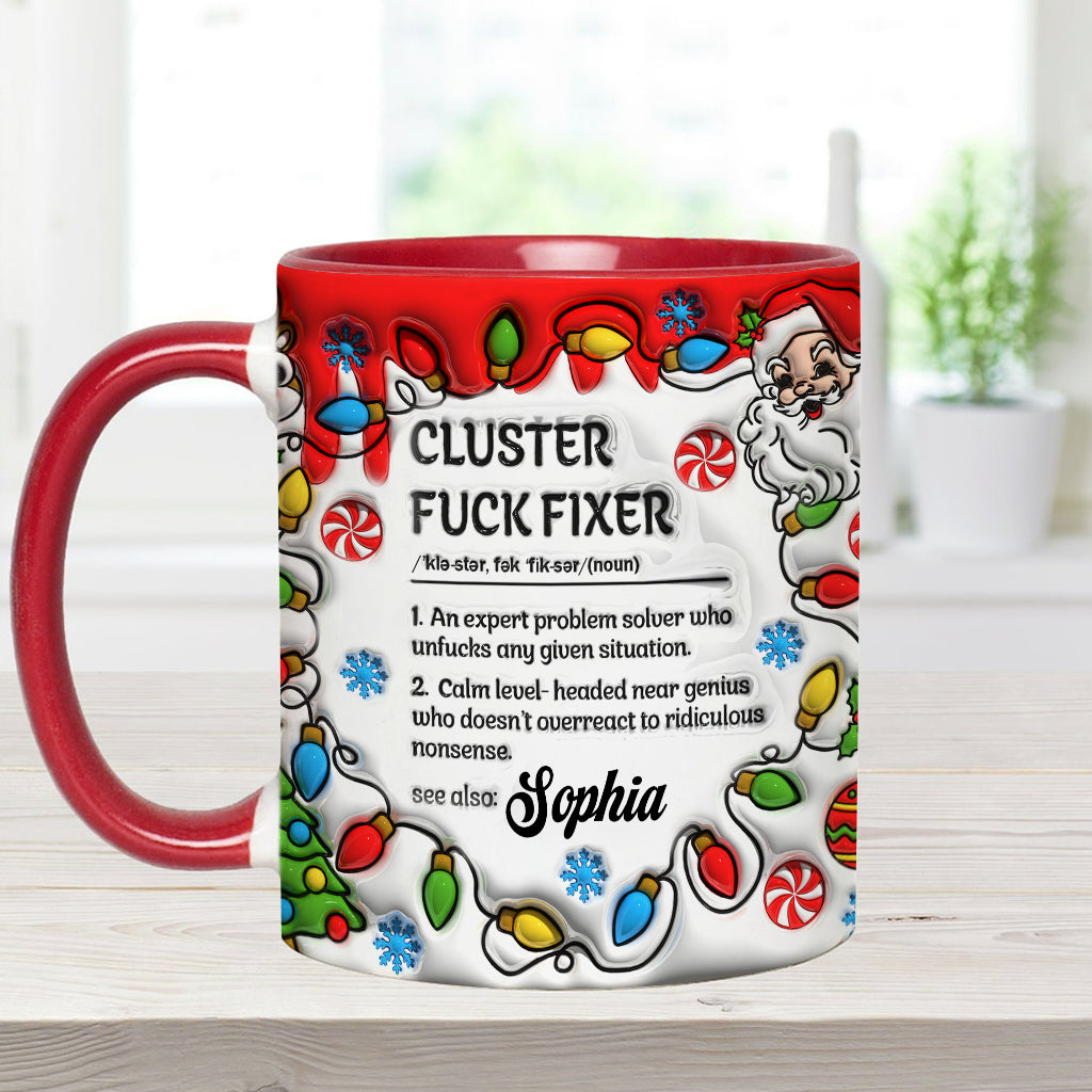 Cluster – Personalisierte Tasse mit Kollege-Akzent