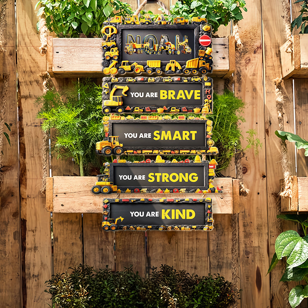 You Are Brave, You Are Smart - Personalized Kid Pallet Wood Sign