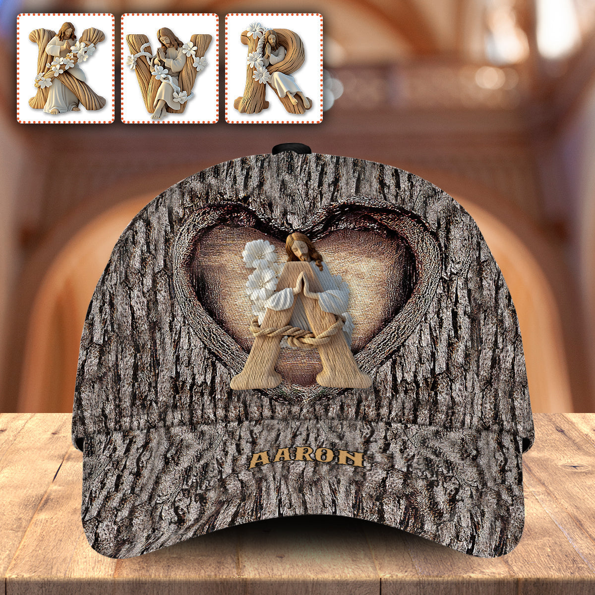 Heiliger Buchstabe – Personalisierte christliche klassische Kappe