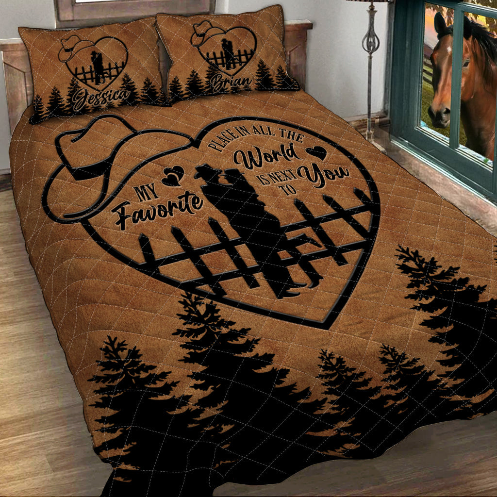 Next To You – Personalisiertes Country Girl Quilt-Set