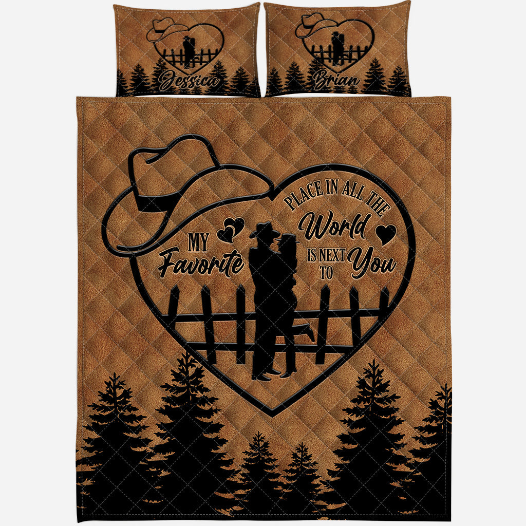 Next To You – Personalisiertes Country Girl Quilt-Set