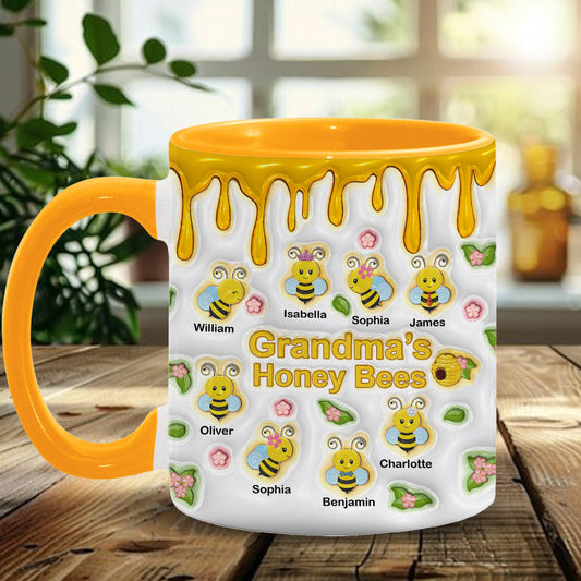 Omas Honigbienen – Personalisierte Tasse mit Oma-Motiv