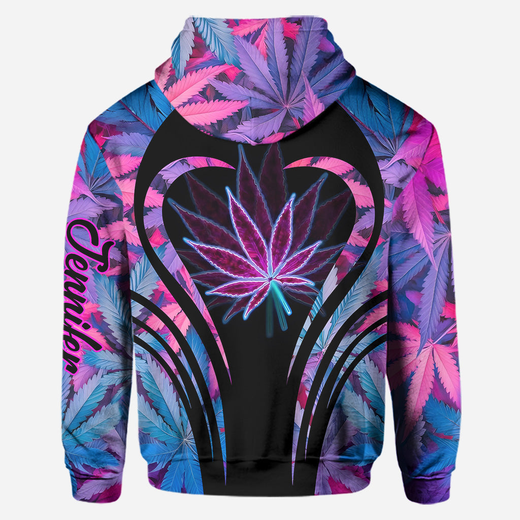 Atemberaubendes Blatt – personalisierter Weed-Hoodie und Leggings