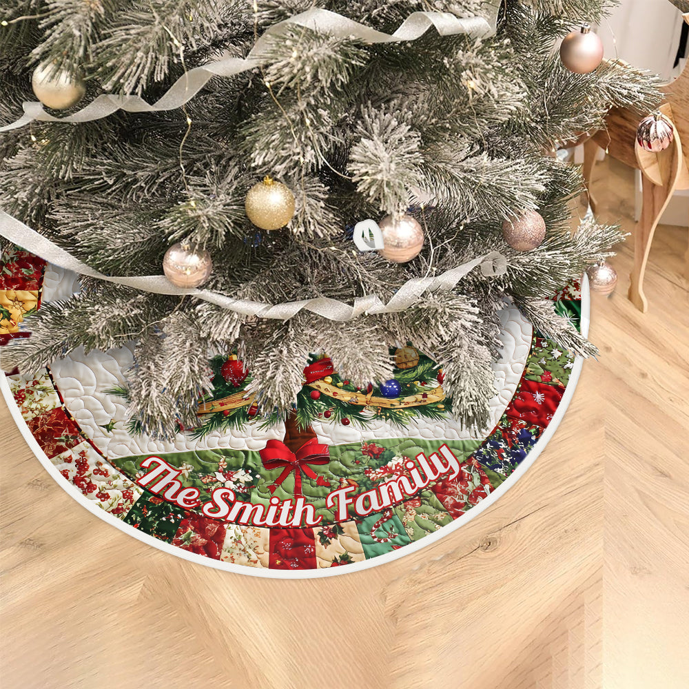 Frohe Weihnachten – Personalisierte Baumdecke für die Familie
