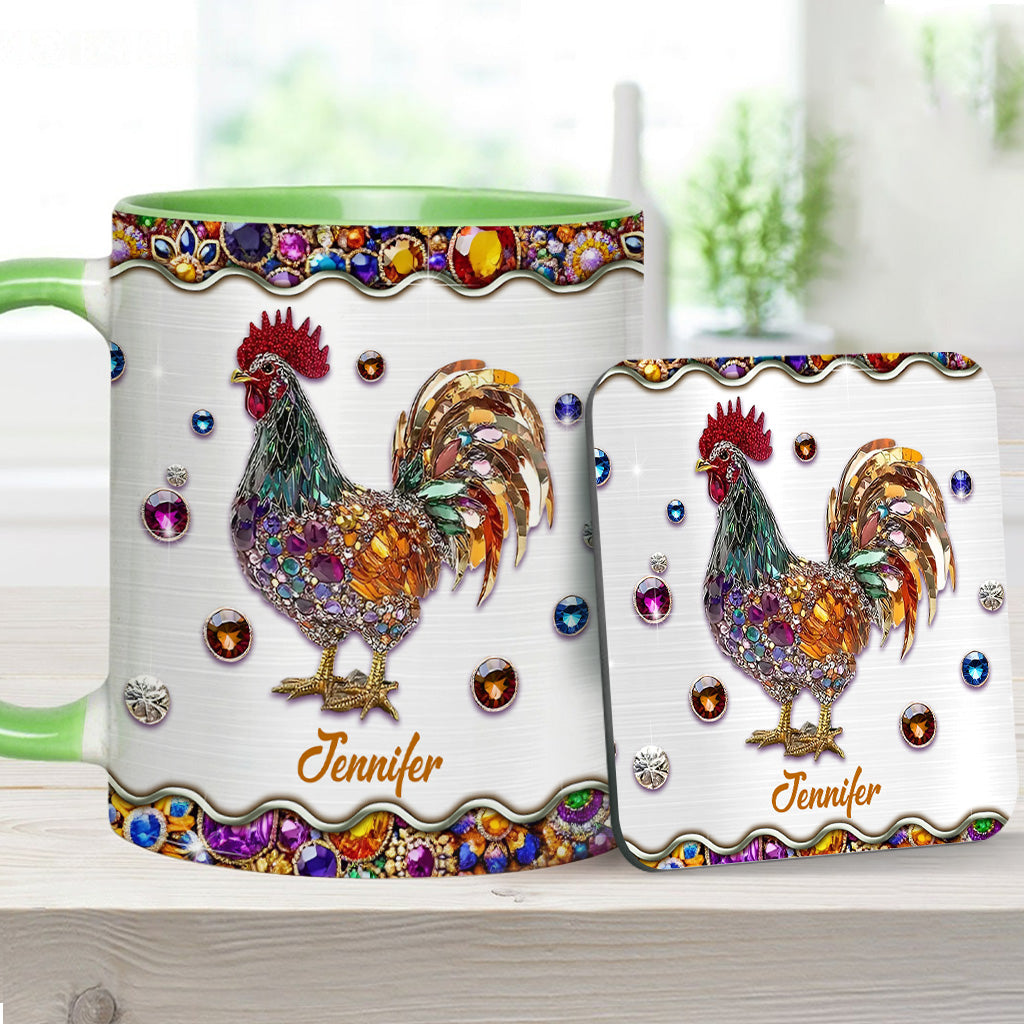 Sparker Rooster - Personalized Chicken Accent Mug