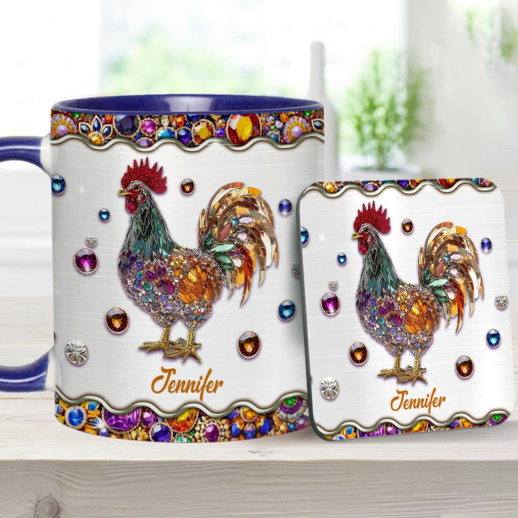 Sparker Rooster - Personalized Chicken Accent Mug