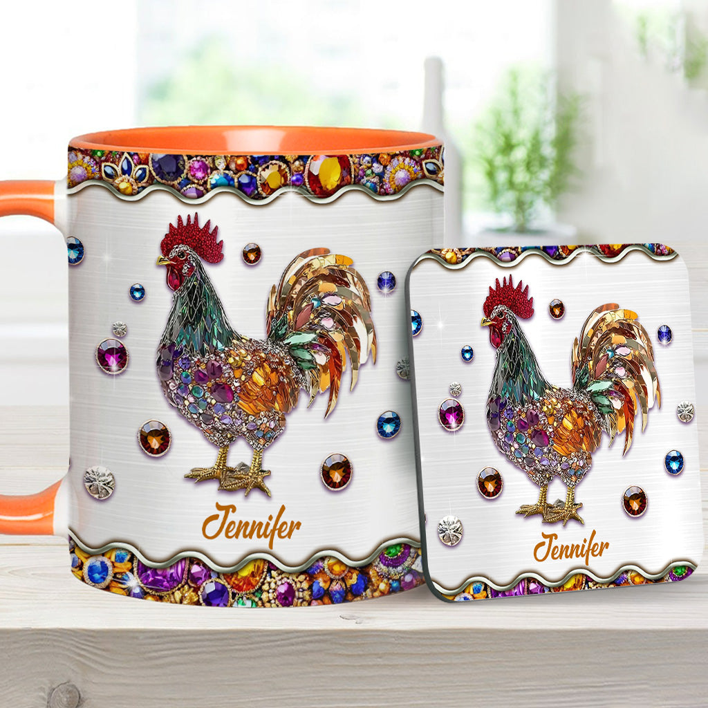 Sparker Rooster - Personalized Chicken Accent Mug