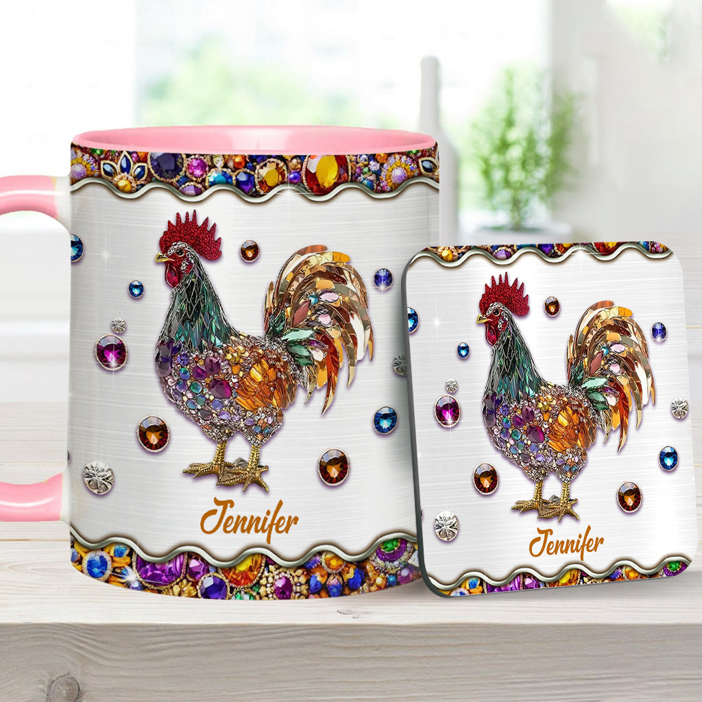 Sparker Rooster - Personalized Chicken Accent Mug