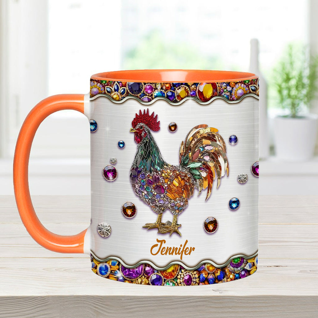 Sparker Rooster - Personalized Chicken Accent Mug