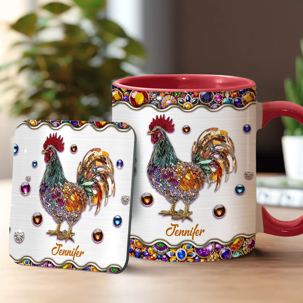 Sparker Rooster - Personalized Chicken Accent Mug