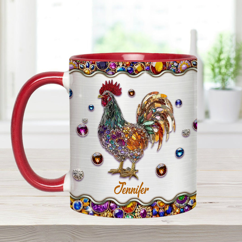 Sparker Rooster - Personalized Chicken Accent Mug