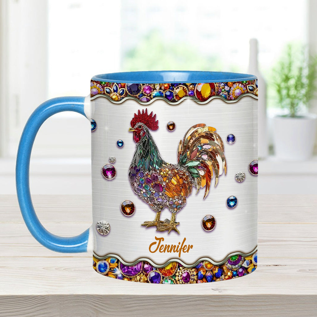 Sparker Rooster - Personalized Chicken Accent Mug