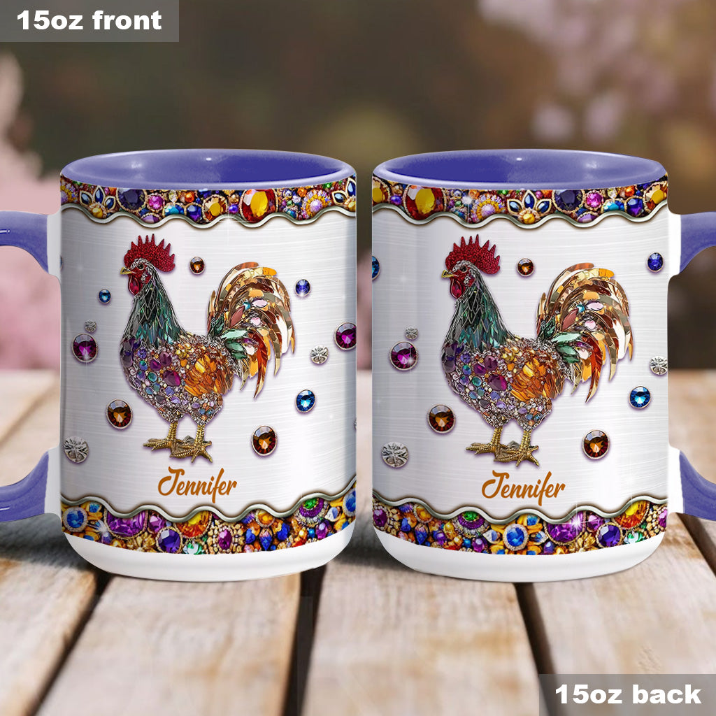 Sparker Rooster - Personalized Chicken Accent Mug