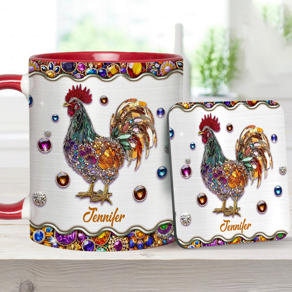 Sparker Rooster - Personalized Chicken Accent Mug