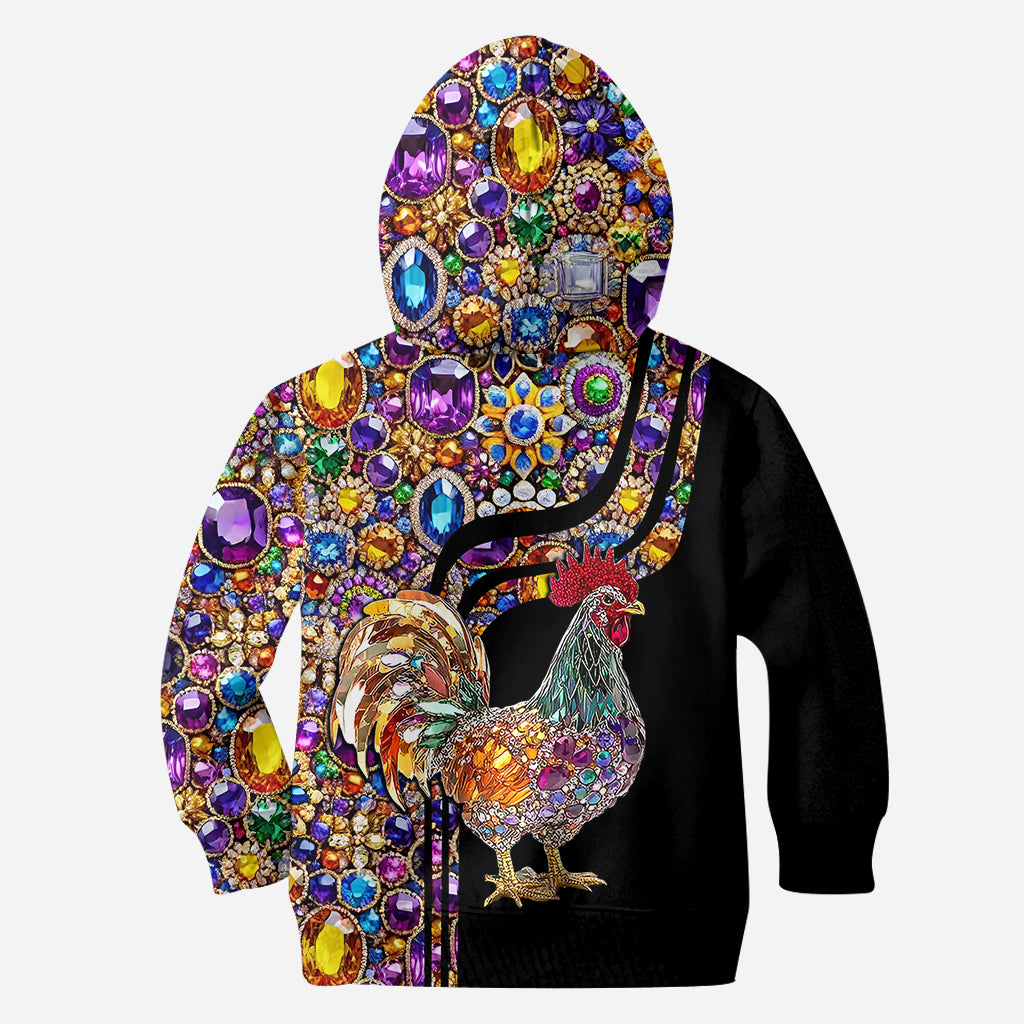 Sparkle Rooster - Personalized Chicken Hoodie and Leggings