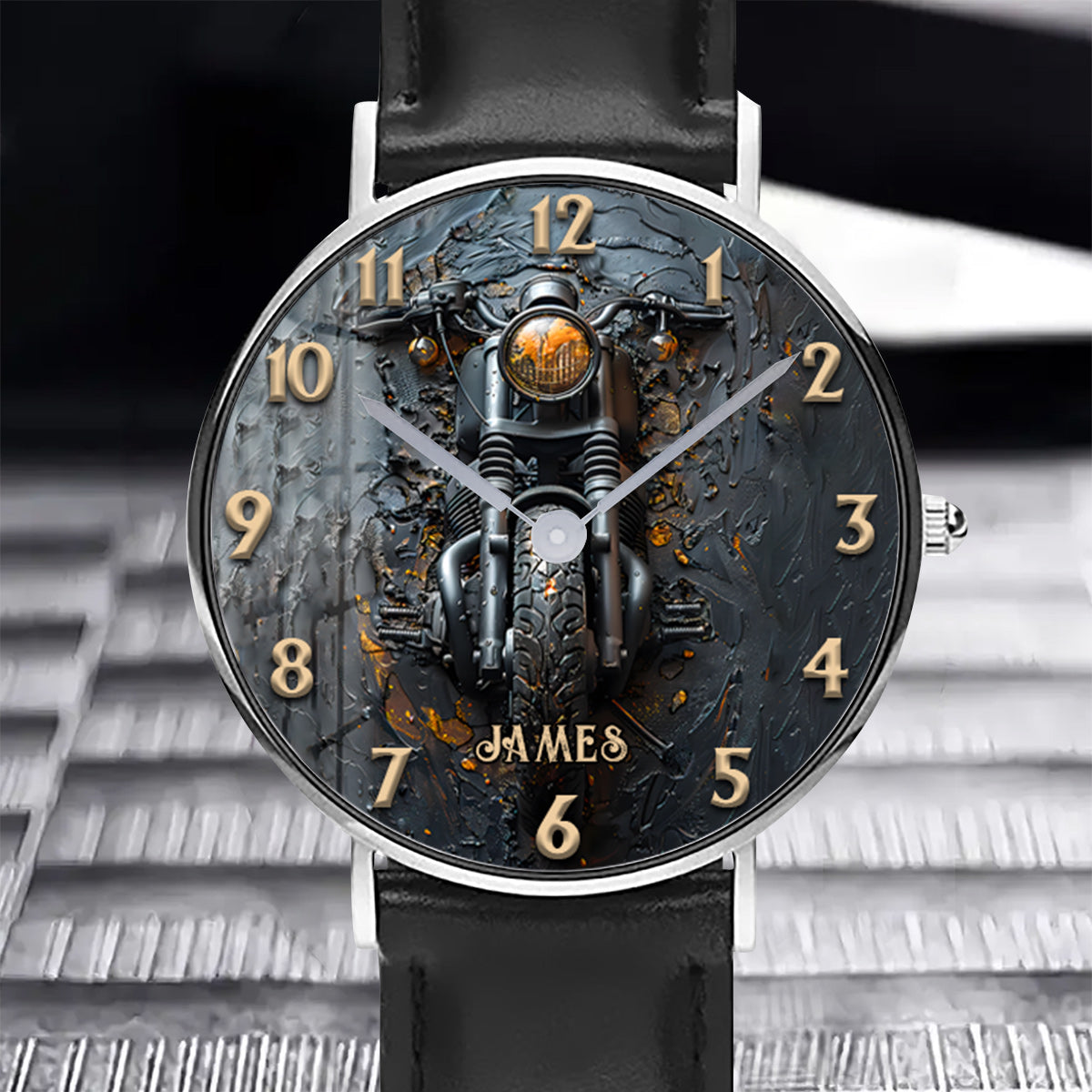 Ride All Times – Personalisierte Biker-Handuhr