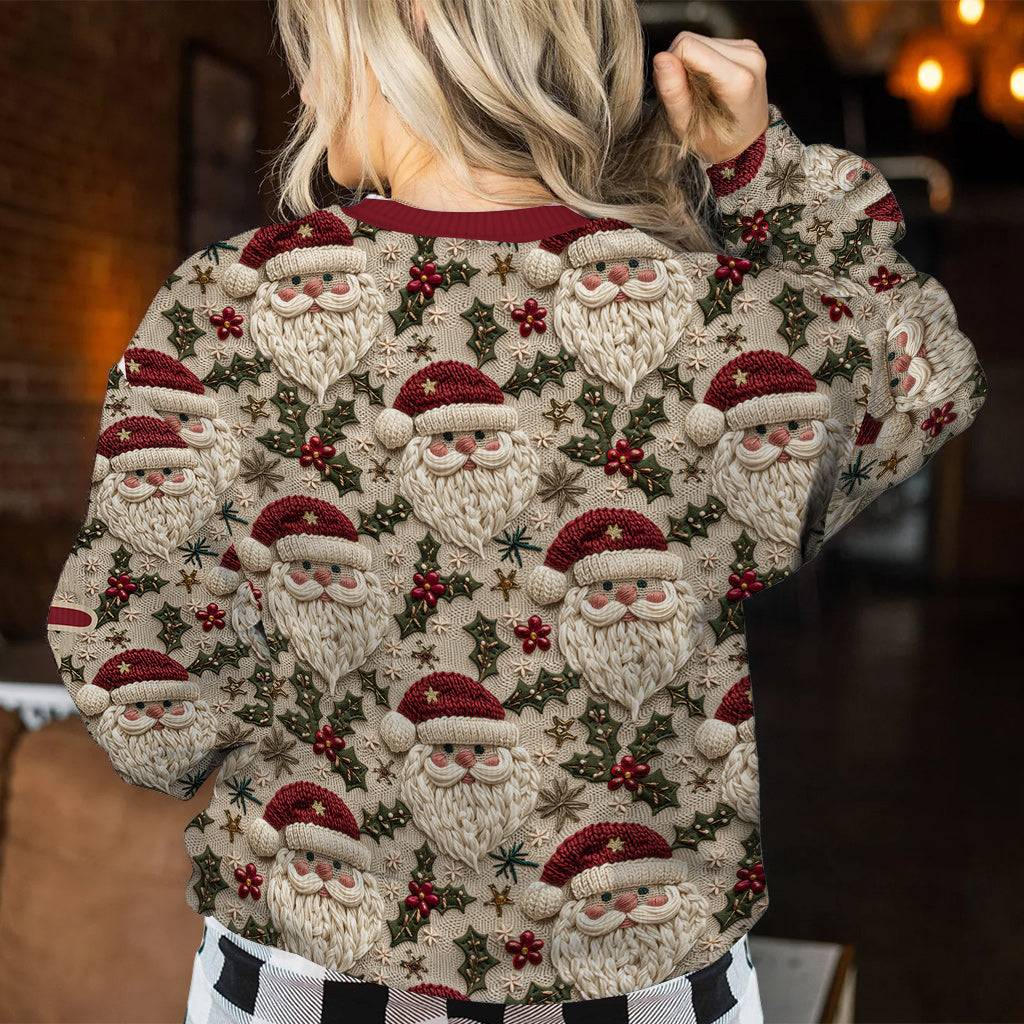 Niedlicher Weihnachtsmann - Personalisierter Weihnachtspullover