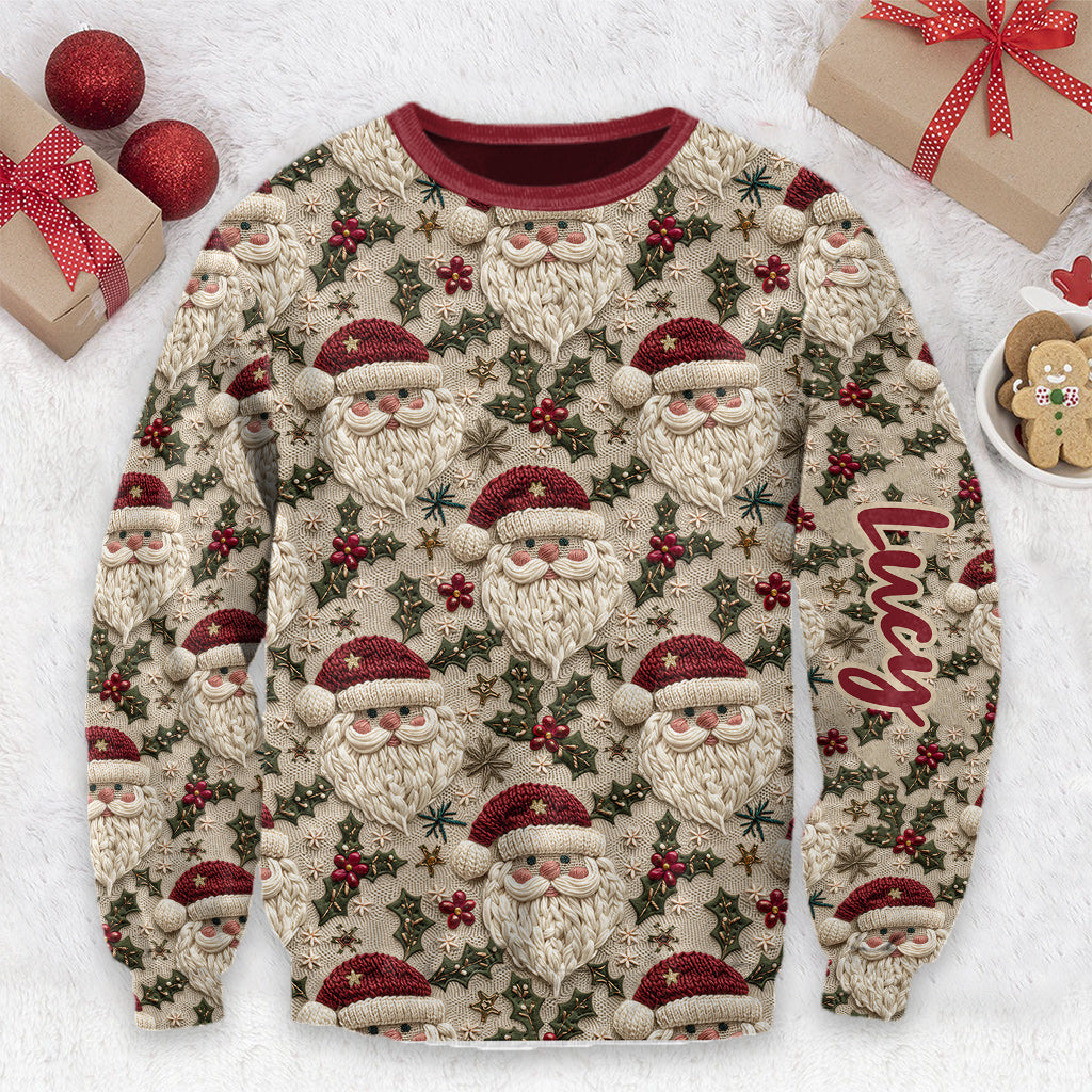 Niedlicher Weihnachtsmann - Personalisierter Weihnachtspullover