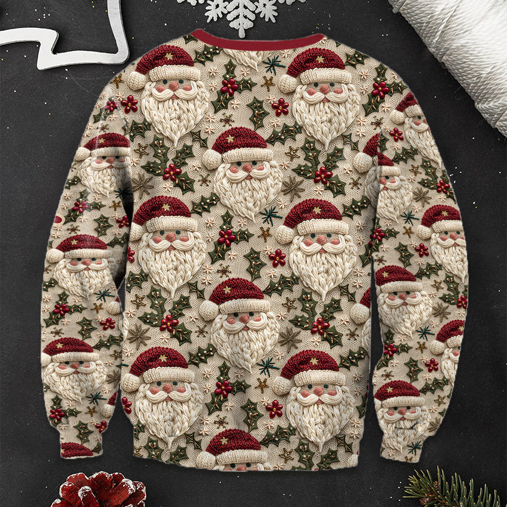 Niedlicher Weihnachtsmann - Personalisierter Weihnachtspullover