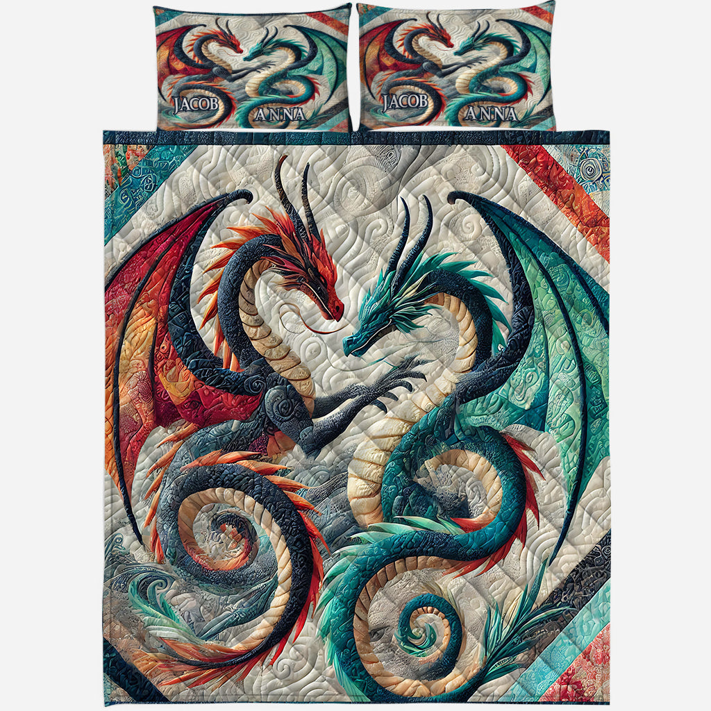 We Got This - Personalized Dragon Quilt Set