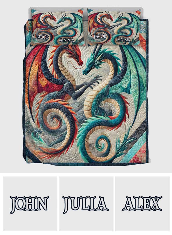 We Got This - Personalized Dragon Quilt Set