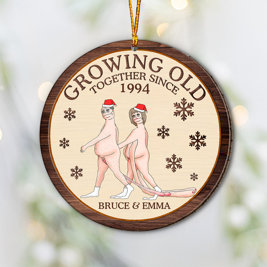 Growing Old Together - Personalized Couple Ornament