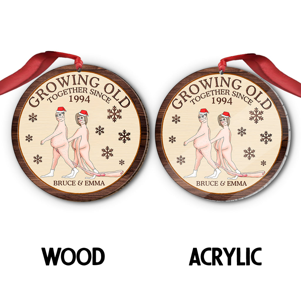 Growing Old Together - Personalized Couple Ornament
