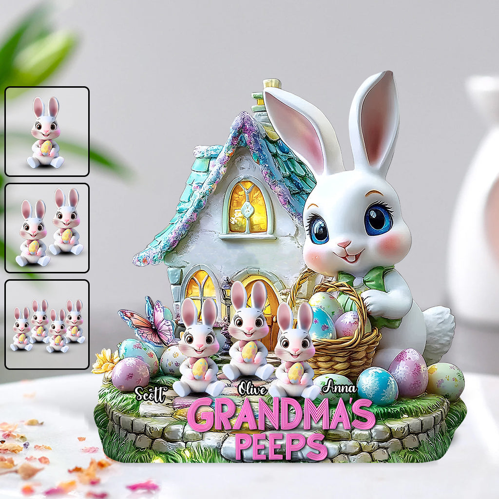 Grandma's Peeps - Personalized Grandma Custom Shaped Acrylic Plaque