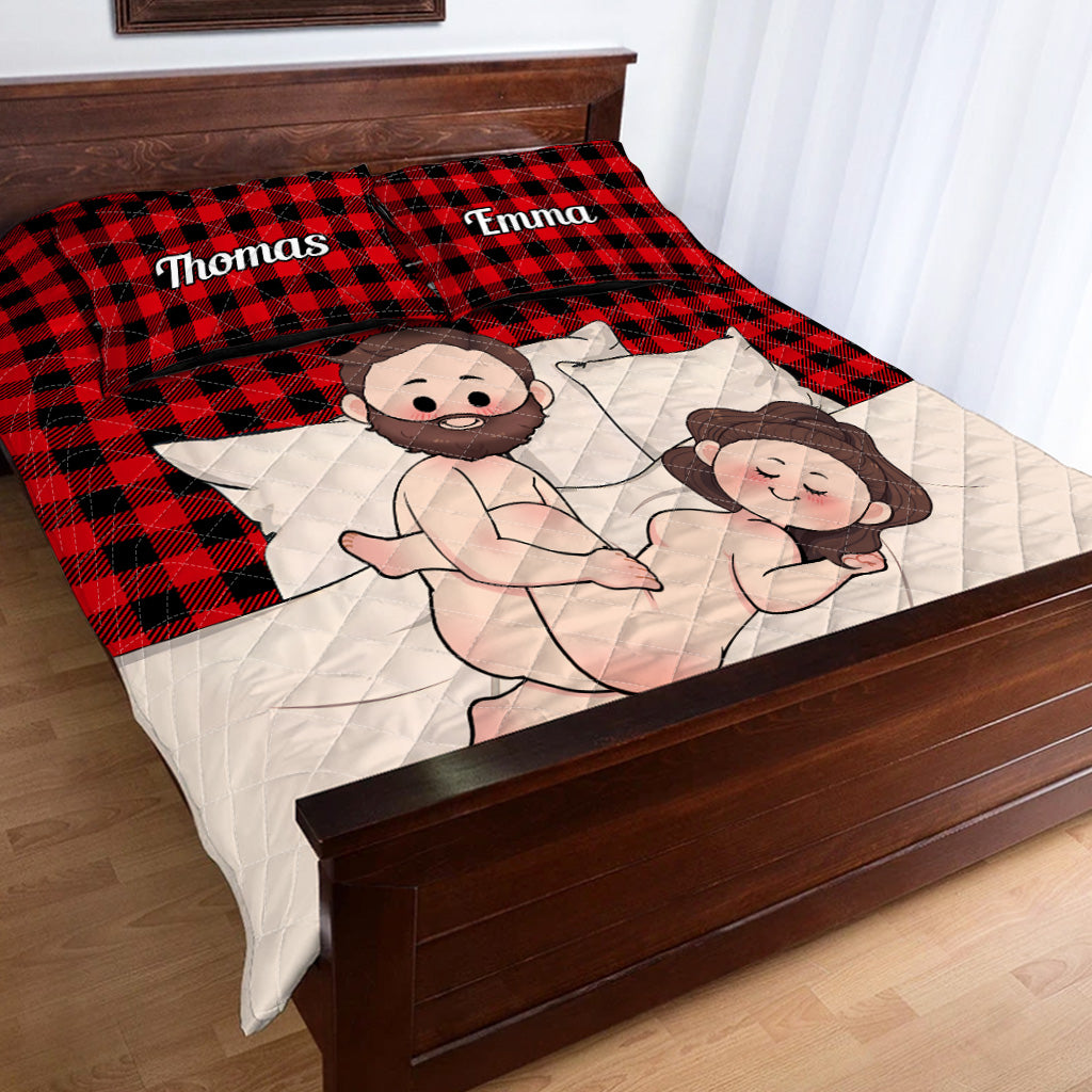 I Love You - Personalized Couple Quilt Set