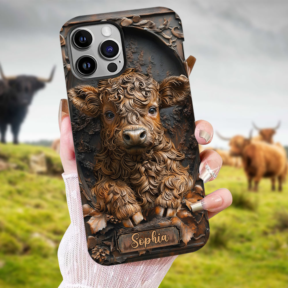 Baby Cow - Personalisierte Handyhülle mit Volldruck