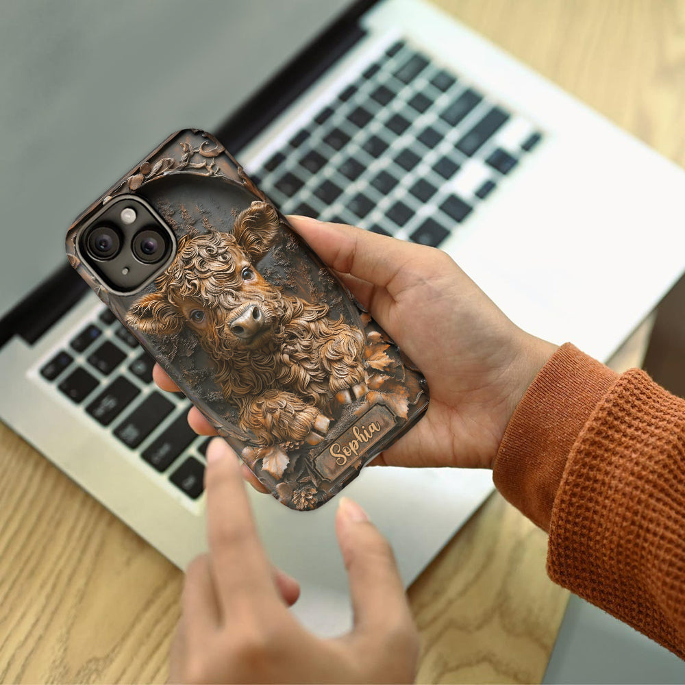 Baby Cow - Personalisierte Handyhülle mit Volldruck