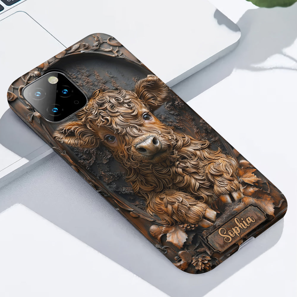 Baby Cow - Personalisierte Handyhülle mit Volldruck