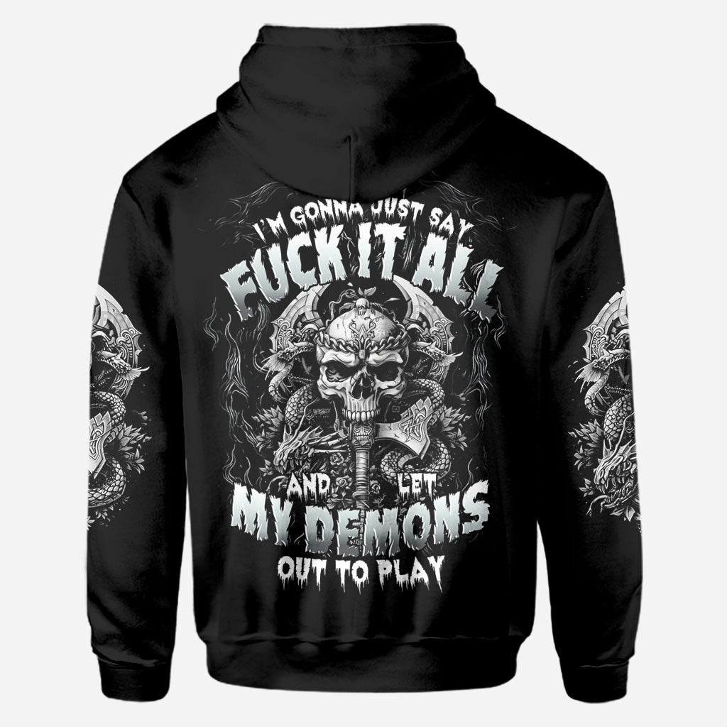 Eines Tages werde ich einfach sagen: - Personalisiertes Totenkopf-Shirt