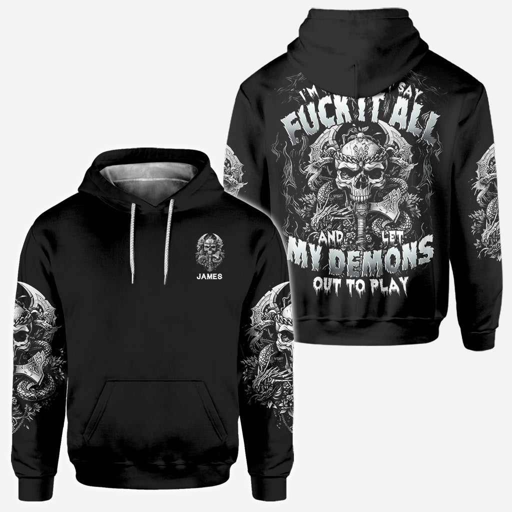 Eines Tages werde ich einfach sagen: - Personalisiertes Totenkopf-Shirt