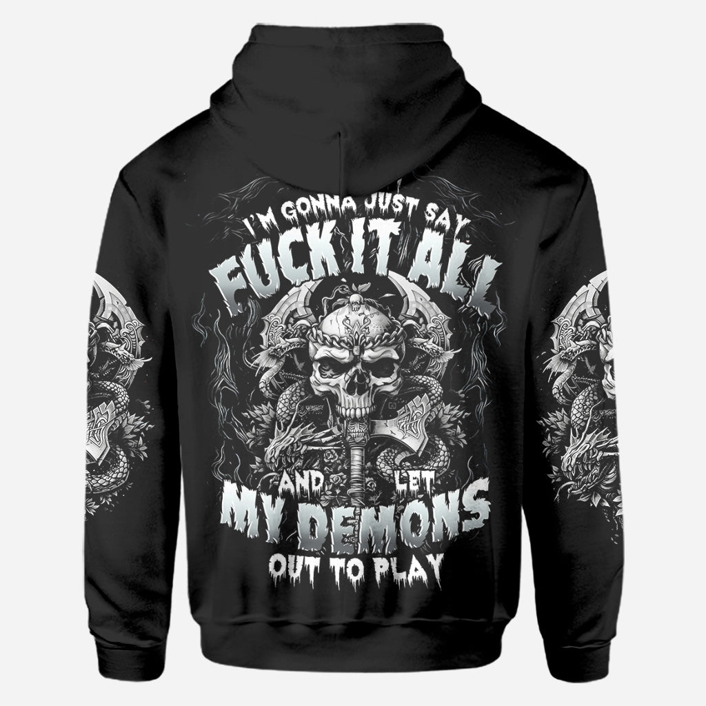Eines Tages werde ich einfach sagen: - Personalisiertes Totenkopf-Shirt