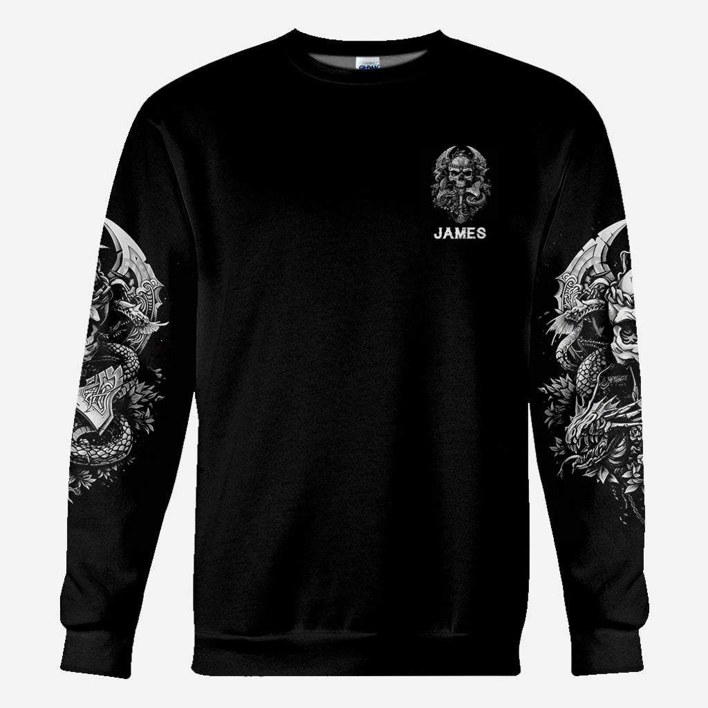 Eines Tages werde ich einfach sagen: - Personalisiertes Totenkopf-Shirt