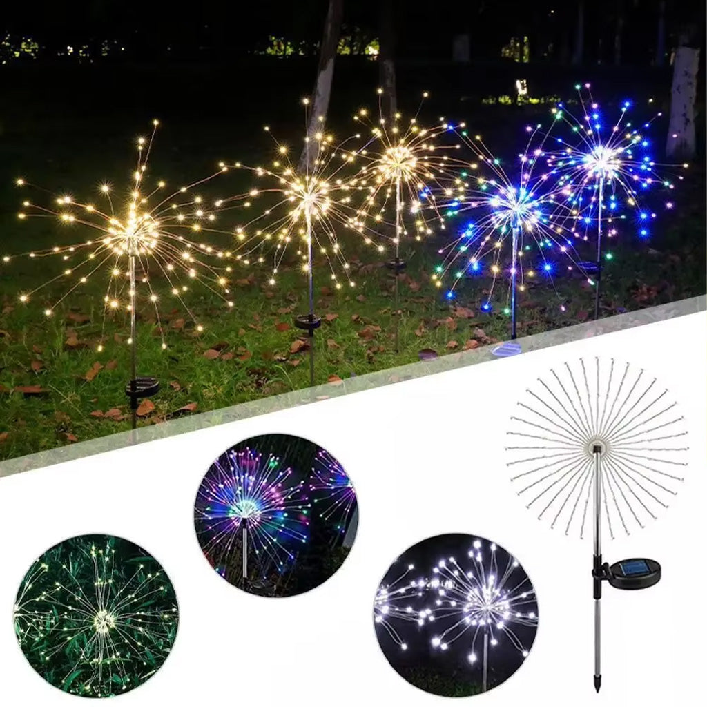 Solar-Feuerwerkslichter - Weihnachts-Solar-Feuerwerkslichter