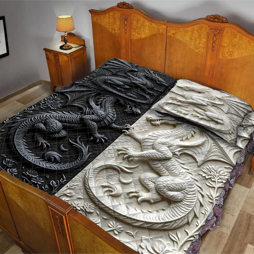 You & Me We Got This - Personalized Dragon Quilt Set
