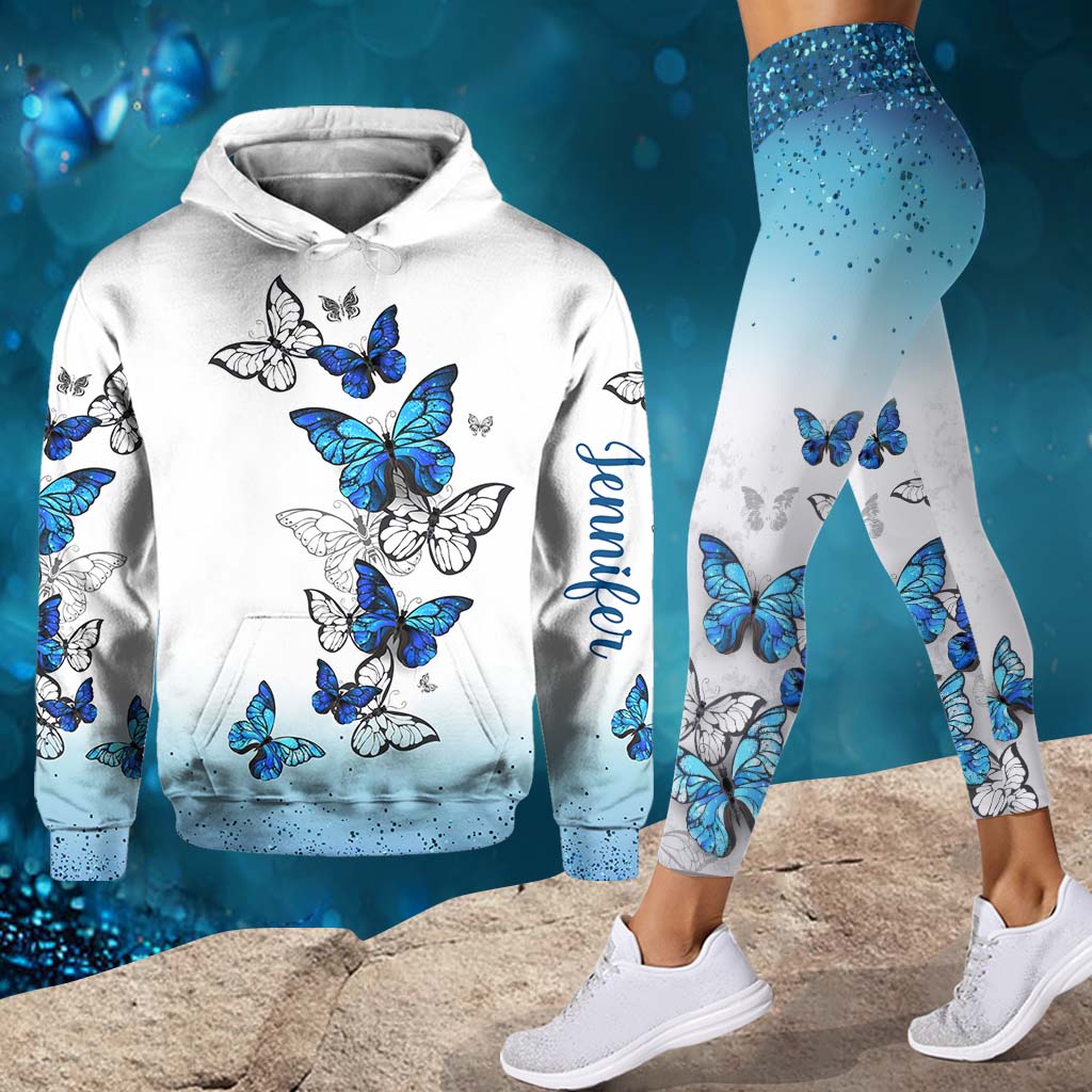 Schmetterlinge lieben – Personalisierter Schmetterlings-Hoodie und Leggings