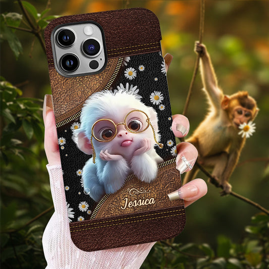 Cute Monkey - Personalized Full Print Phone Case