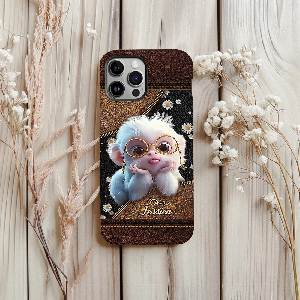 Cute Monkey - Personalized Full Print Phone Case