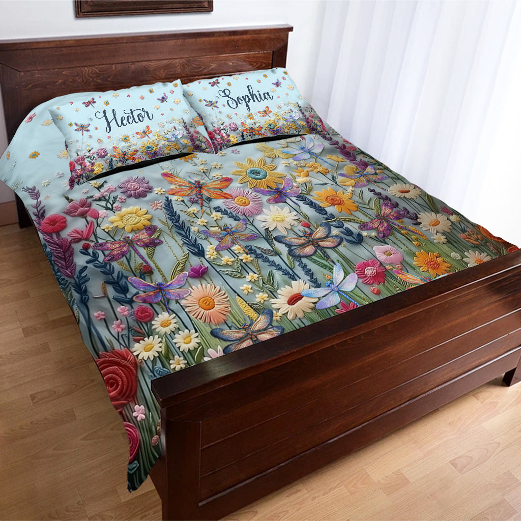 Pollinator Floral Garden - Personalized Gardening Bedding Set